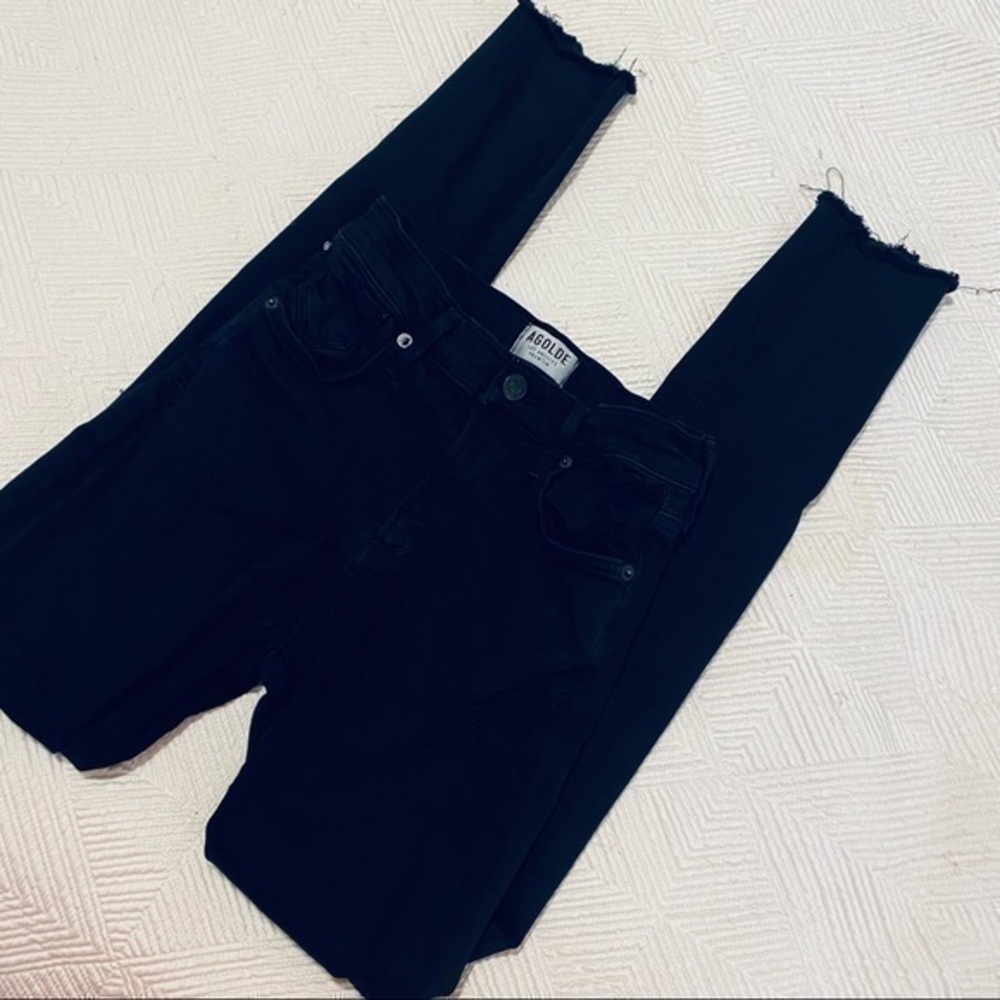 Agolde distressed skinny jeans